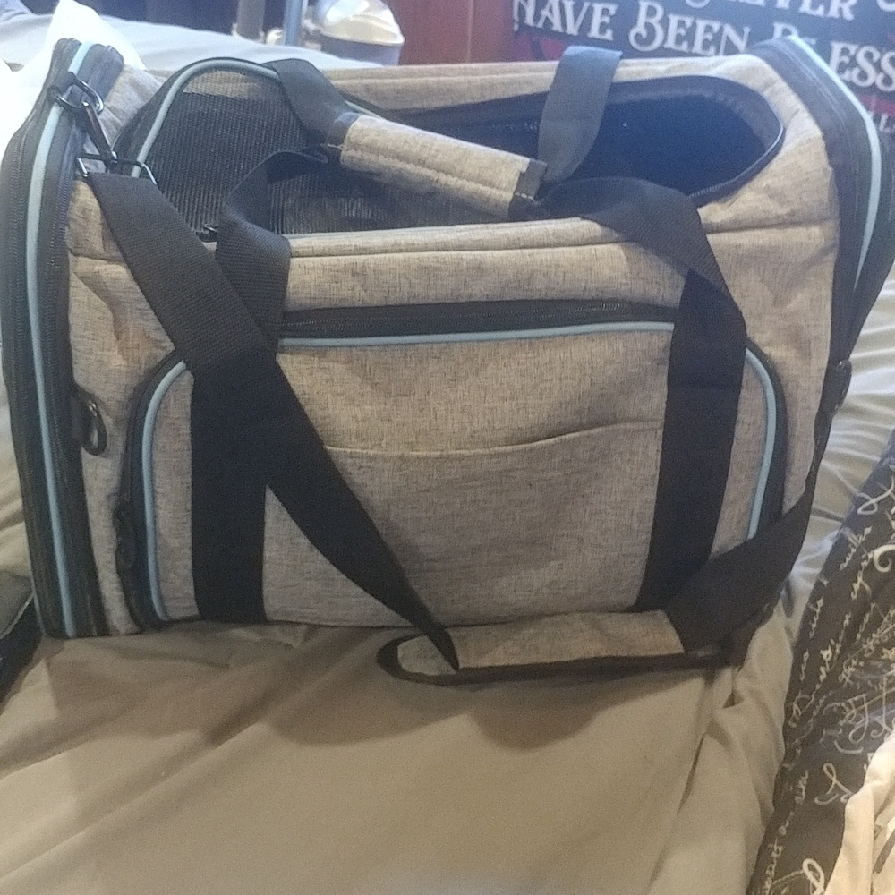 A small dog carrier excellent condition never used